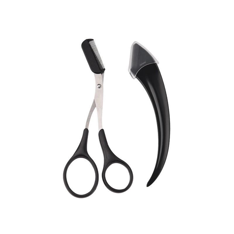 Eyebrow Trimming Knife Face Razor for Women Professional Eyebrow Scissors with Comb Brow Trimmer Scraper Accessories Suit