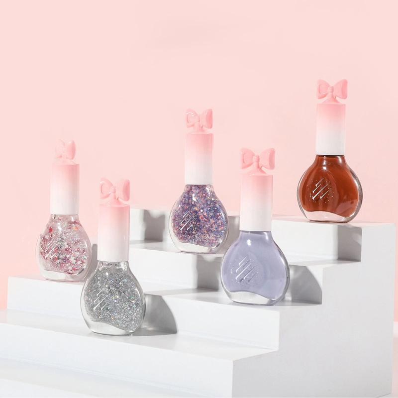 Nail Polish No Bake Oily Fast Drying Non-tearable Nude Color Long Lasting Waterproof Nail Polish
