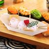 Wooden Bowl Boat 100PCS Wood Kraft Food Trays Food Boats Wooden Boat Dish Sushi Boat Sushi Serving Tray Food Container Wood Bowl