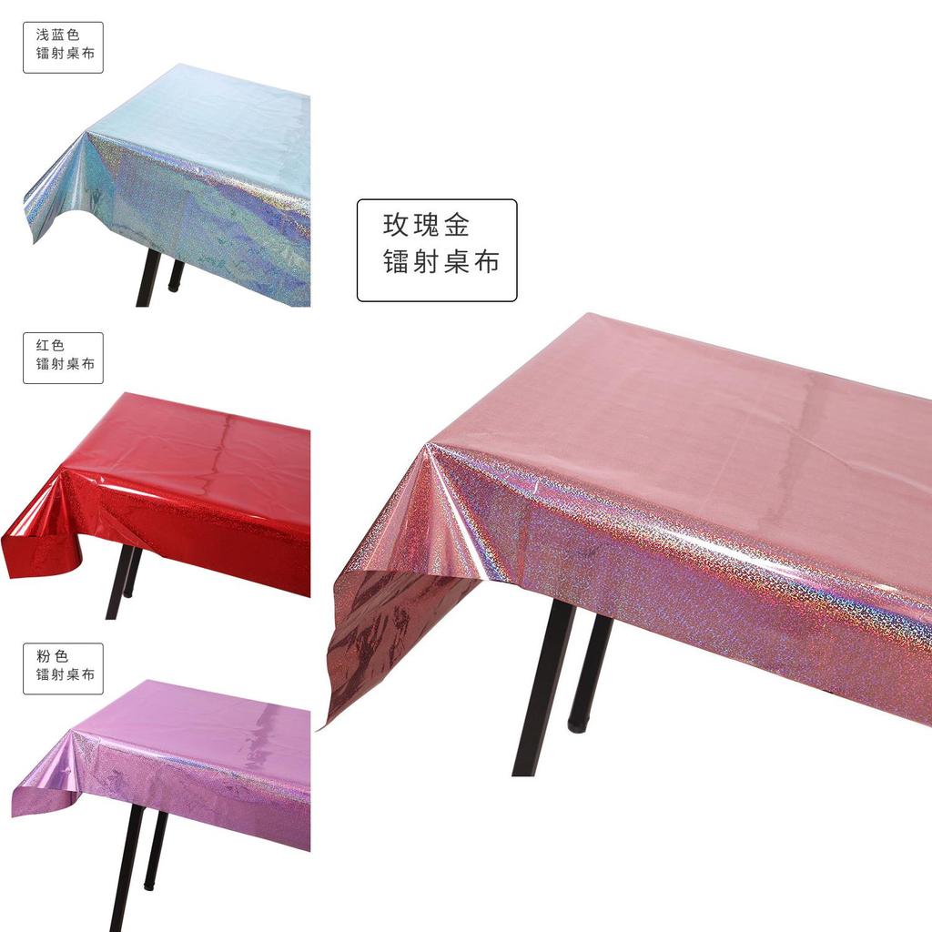 Elegant Birthday Party Tablecloth In Stunning Rose Gold For Wedding Celebrations And Festive Events