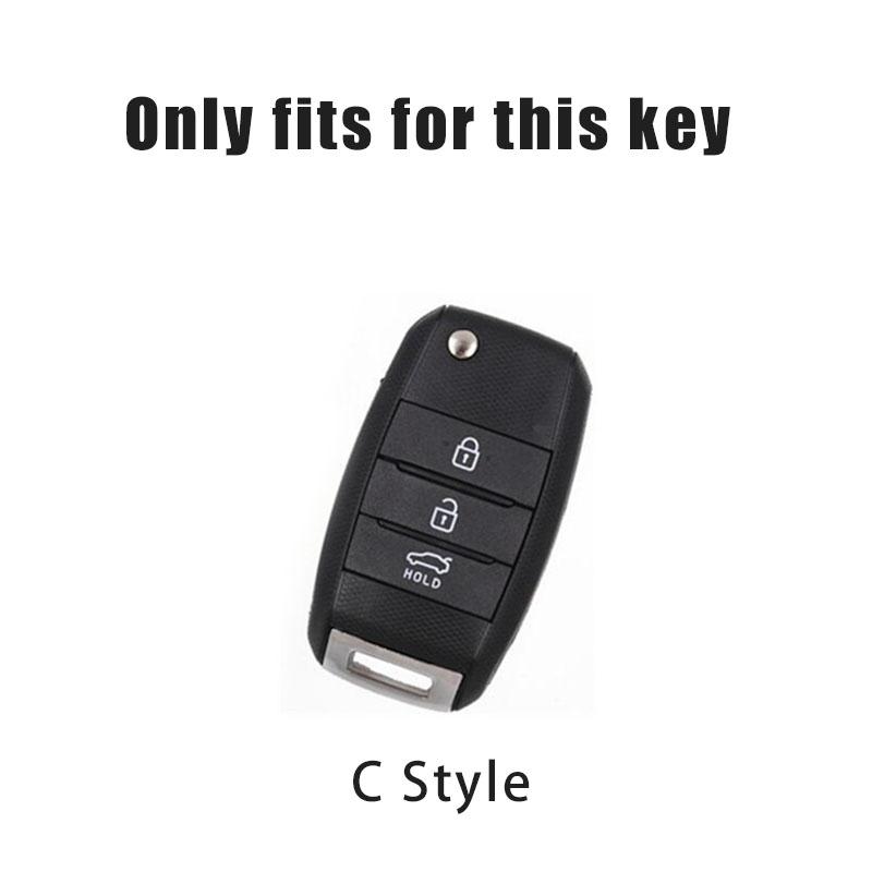 Leather Car Key Case Full Cover Shell For KIA RIO 3 K2 K3 K4 K5 Sportege Picanto Optima Soul Ceed Sorento Forte Stinger Cerato