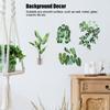 Green Potted Plant Wall Sticker Removable Wall Decal for Bedroom Living Room Background Decor