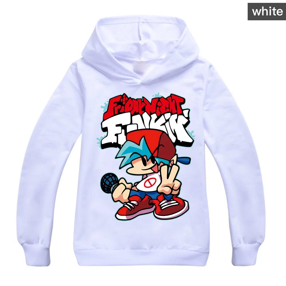Friday Night Funkin Kinder Frühling Herbst Hoodie Shirt Kinder Jungen Cartoon Print Hoody Tops Sweatshirt Mädchen Casual Wear Kleidung