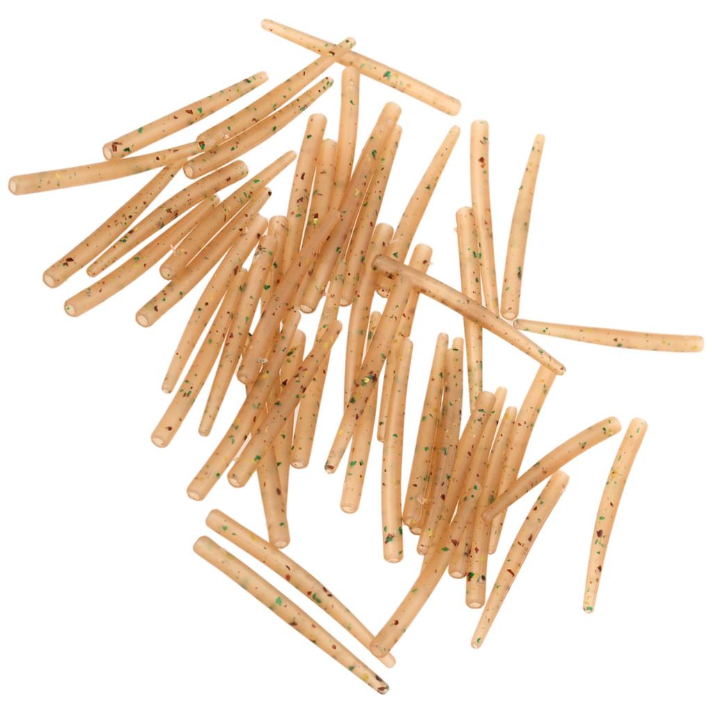 50pcs 54mm Anti Tangle Rubber Sleeves Connect with Fishing Hook Carp Coarse Fishing Accessories