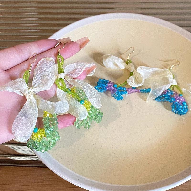 2024 Frühling & Sommer Feenwald Perlenblumen-Ohrringe – Vielseitig & Süß für Mädchen