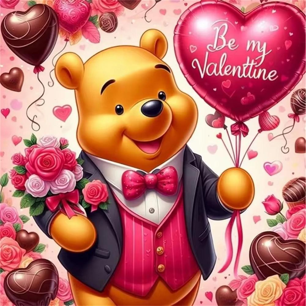 Disney Winnie The Pooh 5D Diamond Painting Full of Diamonds Handmade DIY Cartoon Decorative Painting Diamond Sticker Kit
