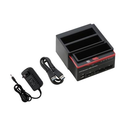 2.5/3.5" USB3.0 To 2 SATA Ports External HDD Hard Drive Docking Station