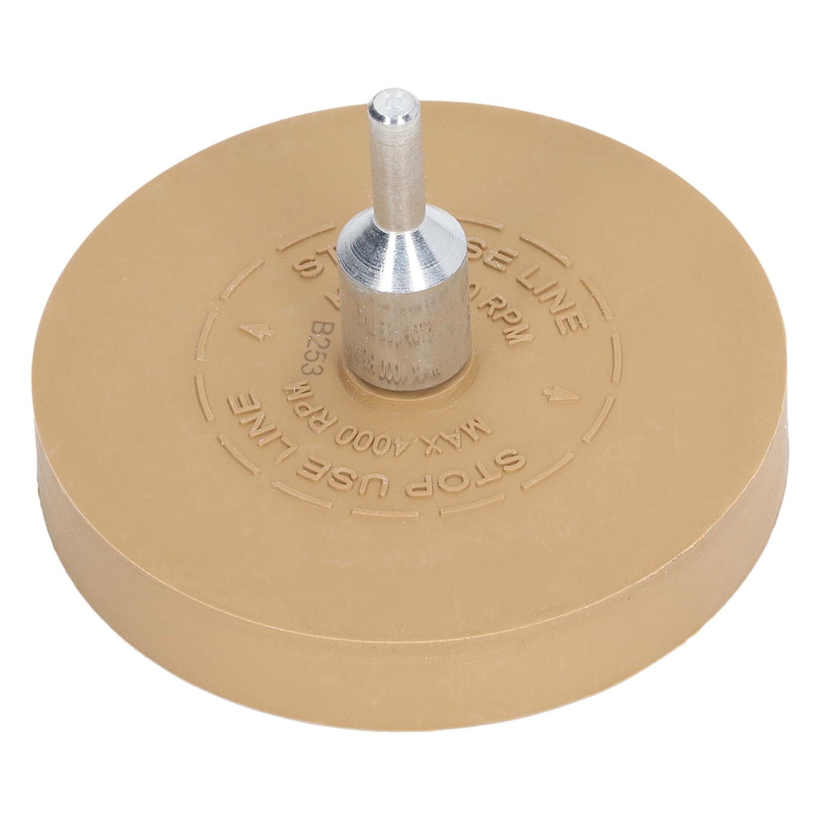 

3.5in Rubber Eraser Wheel Pneumatic Adhesive Remover for Vinyl Decal Graphics Removal 4000RPM