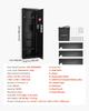 Wall Safe, 4-Tier Hidden Wall Mounted Gun Safe with Password & Key, Q235 Cold-Rolled Steel In-Wall Box with LED Lighting, 3 Adjustable Shelves & Key