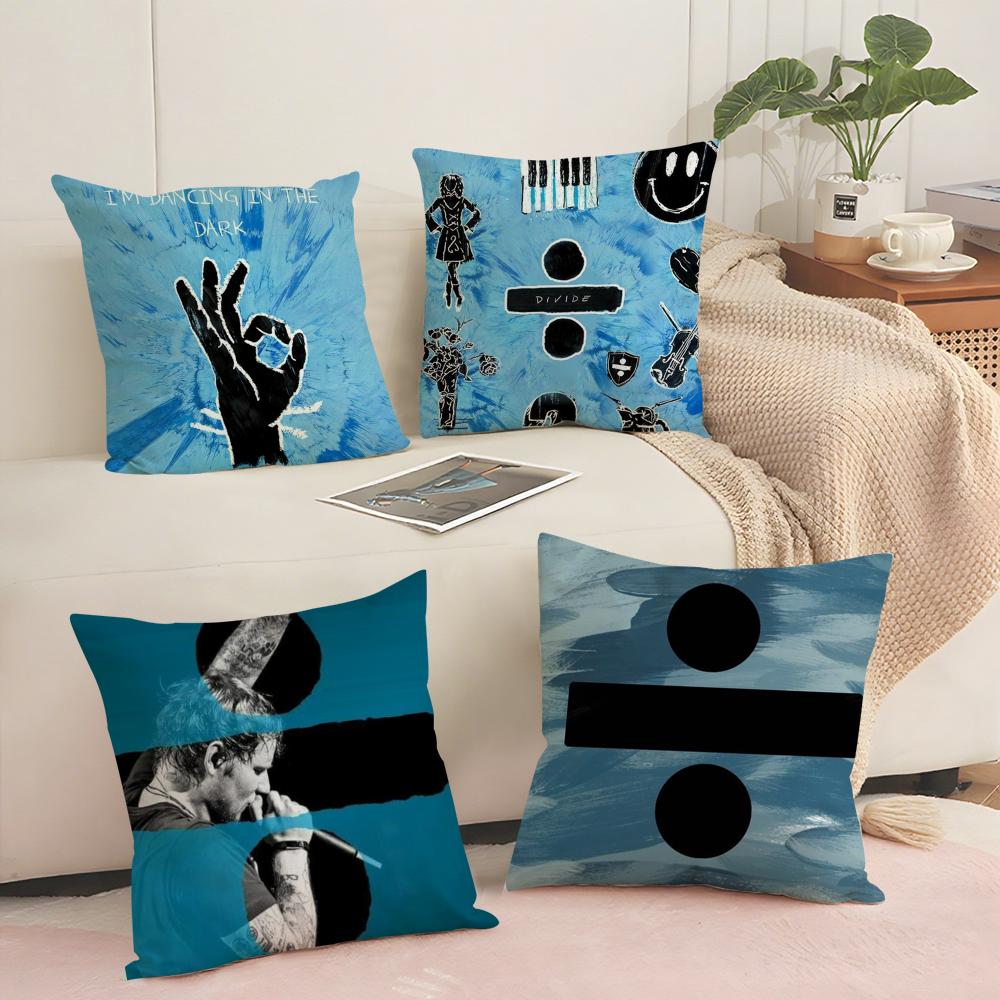 Ed Singer S-Sheeran Cushion Cover Soft Short Plush Pillow Cover Smooth Cozy Texture Aesthetic Cushion Case Home Decor