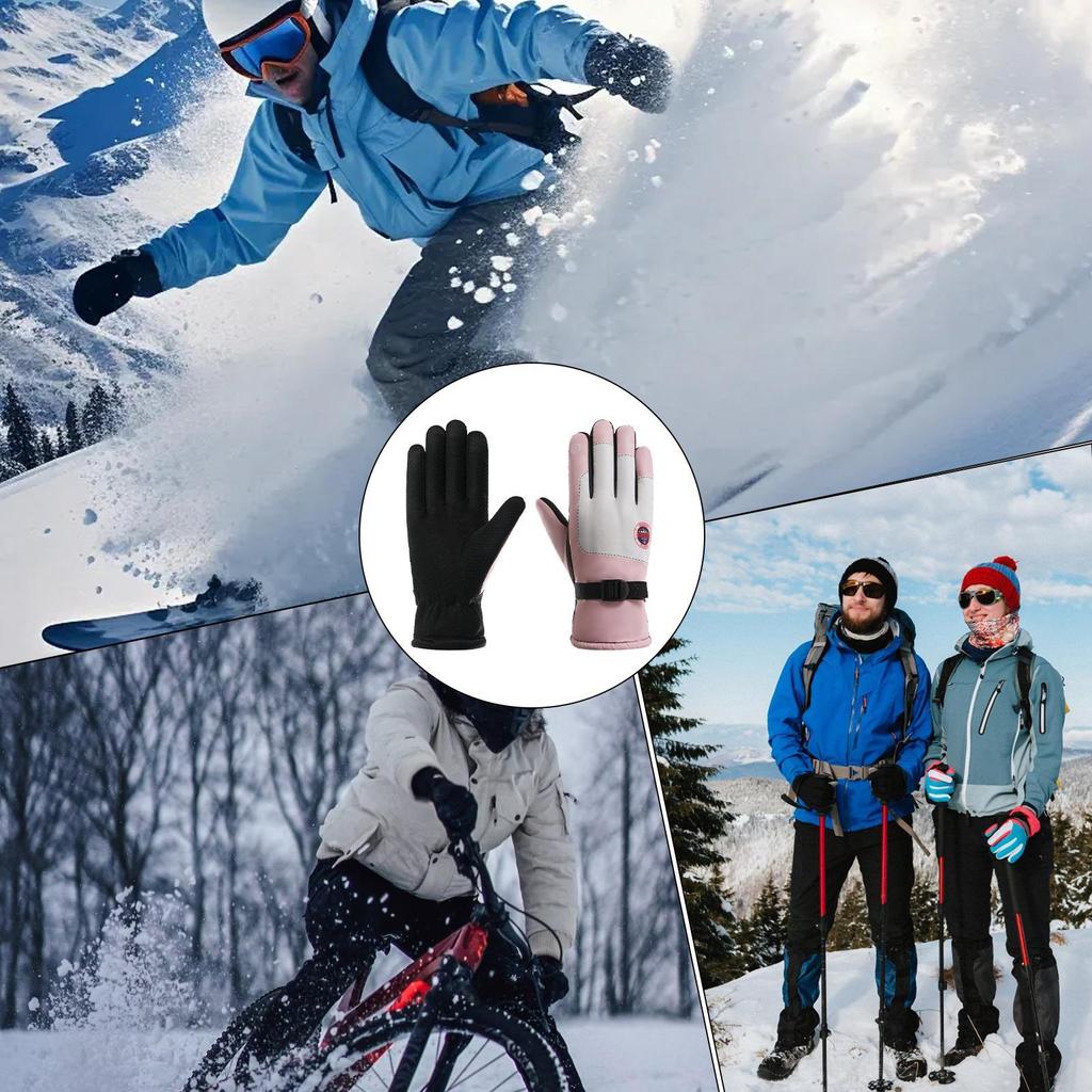 Winter Gloves Waterproof Windproof Hand Warmers Snow Gloves For Running Biking Hiking Driving Walking Freezer Work Sports