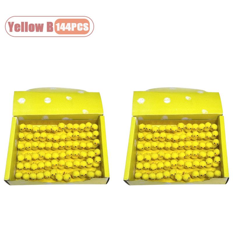 24-216PCS Easter Yellow Mini Chick DIY Craft Party Gift Egg Home Decor Holiday Decoration Festive Spring Ornament Display