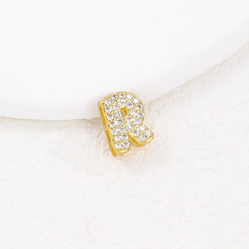 Hot-Selling 26-Letter Zirconia Pendant Necklace with Diamond Cute Design