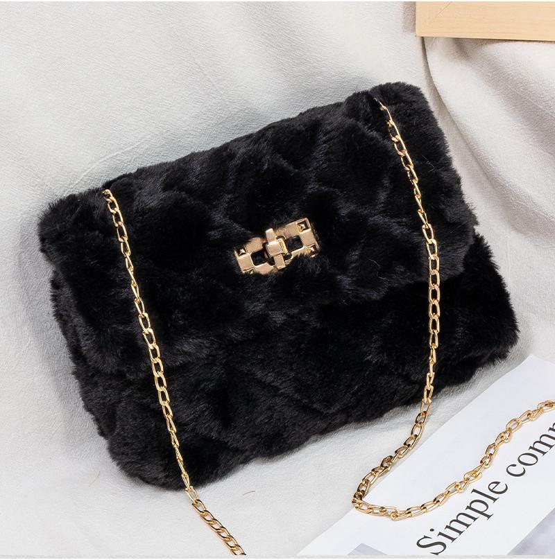 2022 Ladies Bag Sweet Style Plush Small Square Bag Wholesale Lipstick Bag Phone Bag