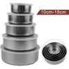 5 Pcs Stainless Steel Containers with Lids, Stackable Food Container Storage Mixing Bowl Set Reusable Food Storage Organizers for Fruit Vegetable