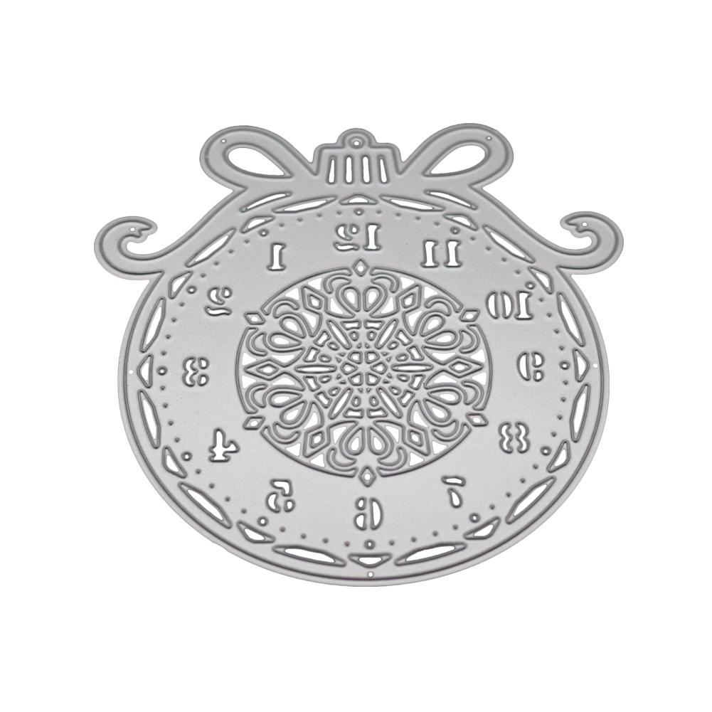 Clock Frame Metal Silvery Stencil Embossing Cutting Dies For Diy Scrapbooking Paper Album Cards Making