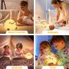 Led Adorable Silica Gel Bean Duck Night Light Filtering With Touch Sensor Rechargeable Table Lamp Bedside Lamp For Bedroom Space Living Room Room
