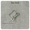 Handmade Thai Silver Double Ring S-Clasp Bracelet DIY Accessory 0009
