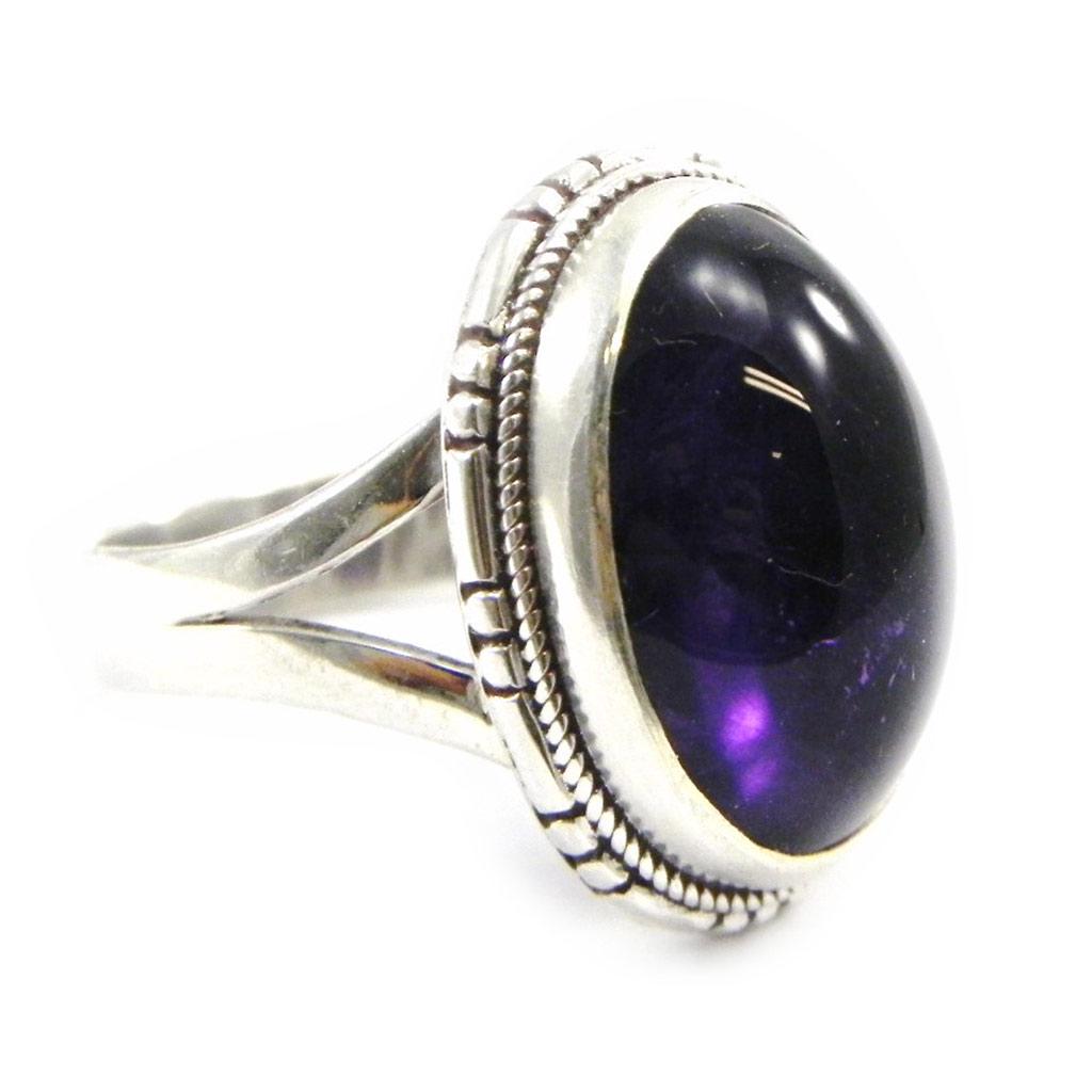 Amethyst 'Heaven' Silver Ring