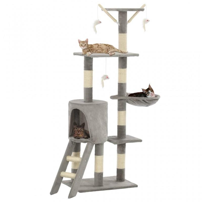 Tag und Nacht - Tag und Nacht Kratzbaum fr Katzen mit Sisalstamm 138 cm  grau gnstig kaufen  Preis, kostenloser Versand, echte Bewertungen mit  Fotos  Joom