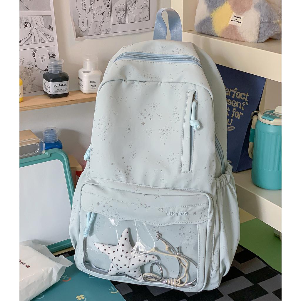 Schoolbag new schoolbag high value Korean ins girl heart leisure travel light backpack gypsy star student backpack