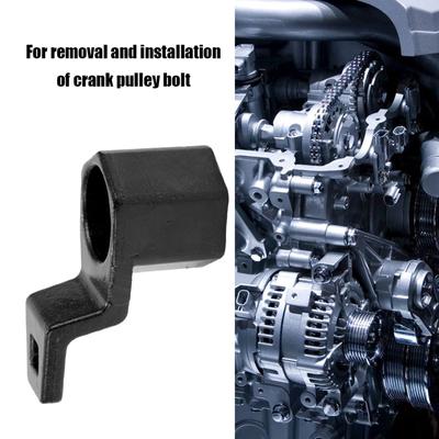 Upgraded 50mm Crankshaft Crank Pulley Wrench Holder Tool Removal Holding Spanner Auto Repair Tool Easy- Operation