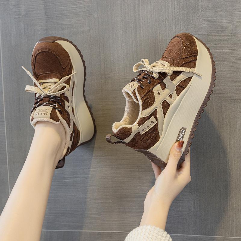Autumn and winter women's shoes platform height increase casual fashion versatile women's shoes small women's shoes