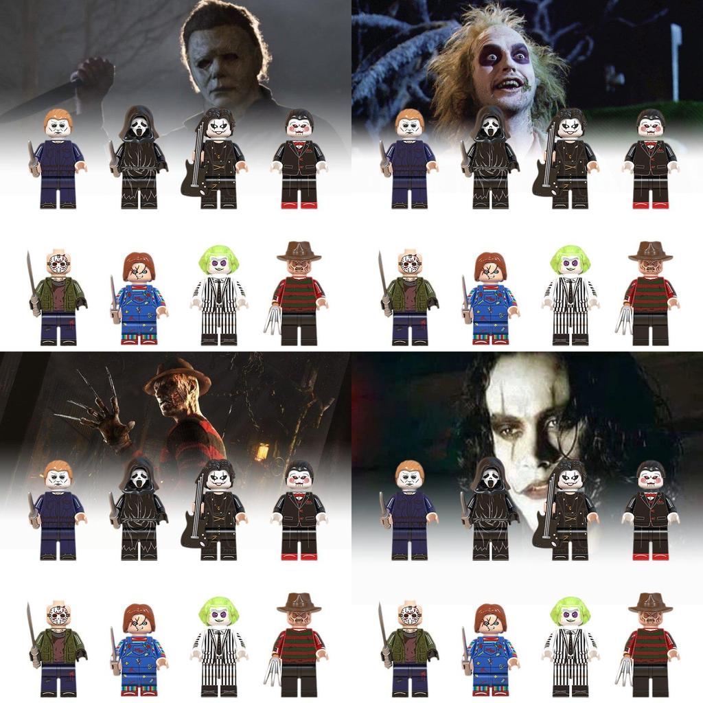 Wm6075 Halloween Themed Scary Mini Figure Bagged Kids Toy Building Blocks Set