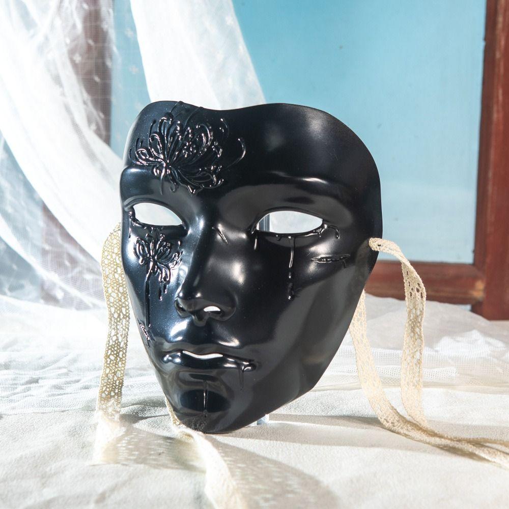 Party Supplies Ancient Style Face Mask Beautiful Anime Cosplay Props Cyberpunk Mask Male  Carnival
