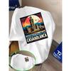 Casablanca Ästhetik Architektonische Grafik T-Shirts Herren Damen Lässig Hochwertig Trend Hip Hop Streetwear Oberteil Y2K Gothic Baumwolle Übergroße T-Shirts