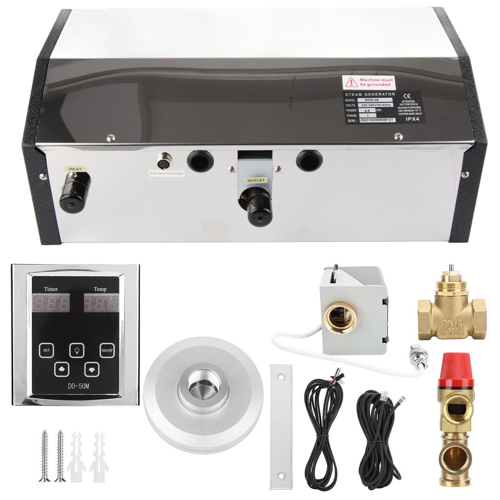 Steam Generator Machine with Temperature Controller 4.5KW?220?240V Sauna Room Accessory