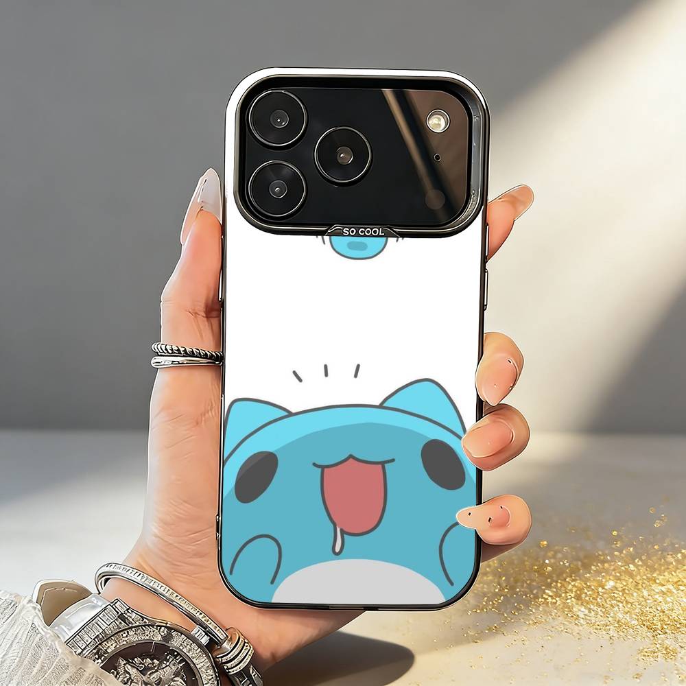 Fluffy-Cat B-Bugcat C-Capoo Phone Case For iPhone17,16,15,14,13,12,11,Pro,MAX White Matte Shockproof Cover
