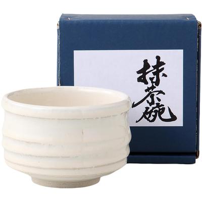 Matcha X White Hagi Cylindrical Matcha Mino Made In Japan Ale-net Bowl, 11 H7.5cm, Bowl, Ware,