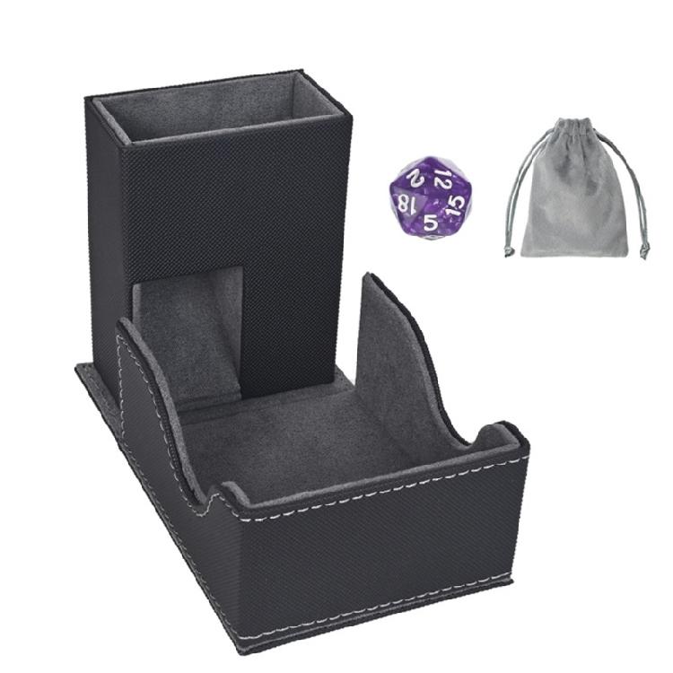 Magnetyczna tacka na kości Kompaktowa konstrukcja ze zdejmowaną strukturą wieży do strategicznych gier planszowych