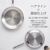 Boryenty 26cm Deep Frying Stainless Induction and Gas Stove Dishwasher Easy To Use for Grilling and Pan, Three-Layer Steel, Uncoated, Compatible,
