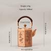 Pure Copper Coffee Pot,Retro Creative Hexagon Teaware 1000 Ml Milk Tea Filter Weave Heat Carry By Hand Kettle,Handcrafted Teapot