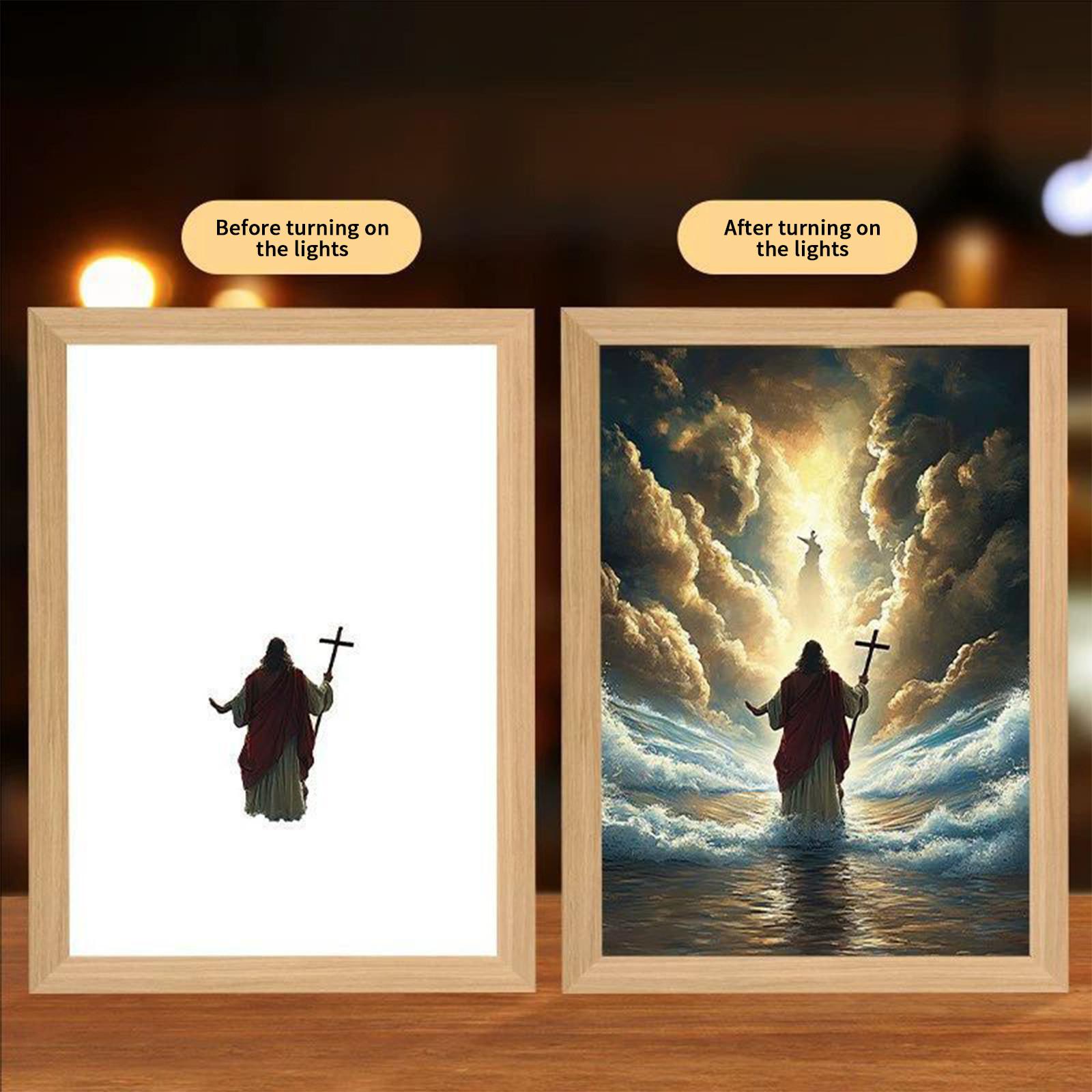 

Нічник з підсвічуванням Рамка для фотографій Освітлена прикраса Маленький нічник One Size