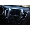 For Chevrolet Malibu 16-21 Silver Steel Car Middle Console Navigation Panel Trim