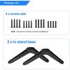1 Set TV Mount With 16 Screws For TV Stand Base Adjustable Legs For Streaming Television With ABS Material Easy Installation