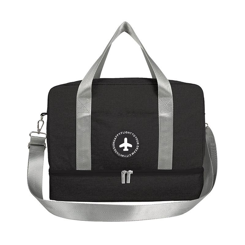 Convertible Waterproof Travel Bag: Attaches To Trolley, Worn Crossbody, or As Backpack for Wet/Dry Separation