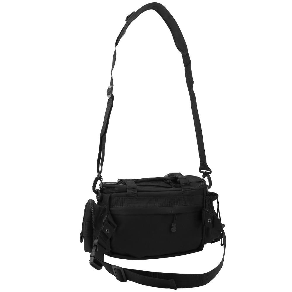 Polyester Fishing Shoulder Bag Adjustable Straps Fishing Bag Fishing Tool Bag  Outdoor Storage