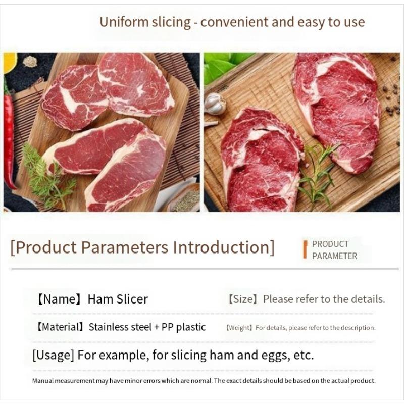 1 PZ affettatrice per prosciutto e salsiccia artefatto per affettare e tagliare a dadini strumento per affettare carne in scatola affettatrice per uova sode separatore di frutta