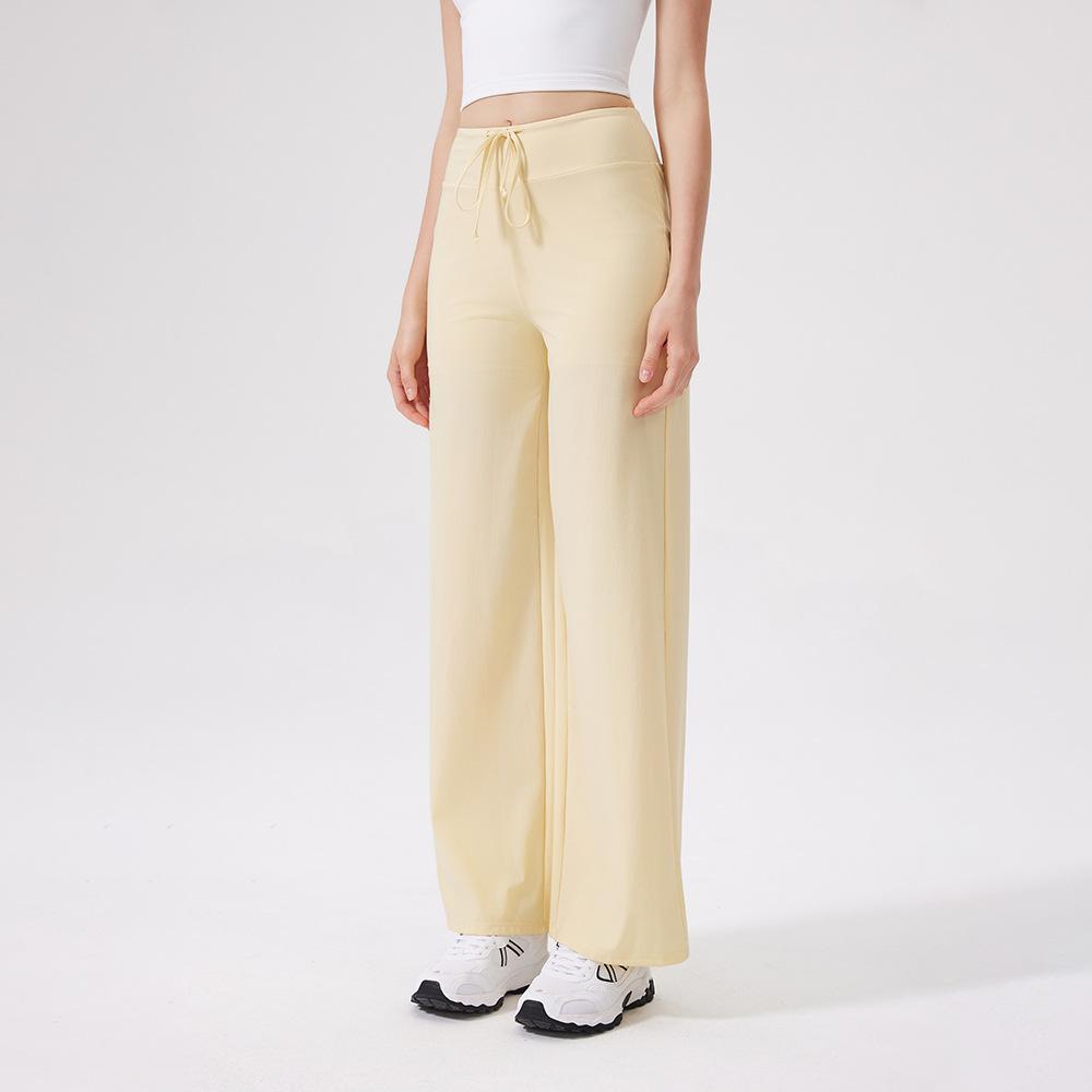 Sweatpants sports loose sunshade light and cool trousers women's straight casual yoga pants fitness thin quick drying sunscreen clothing summer