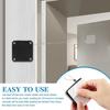 Automatic Sensor Door Closer Punch-Free Adjustable Surface Door Stopper Bracket for Home Improvement Automatically Closes Doors