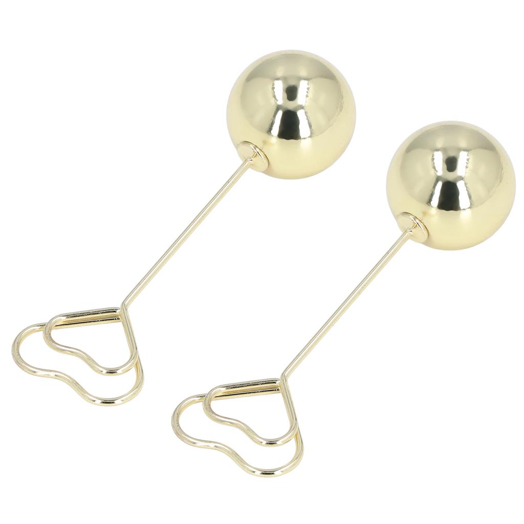 2Pcs Table Number Holder Heart Shaped Firm Stable Premium Metal Sturdy   Wide Application Place Card Holder