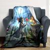 1pc Tom and Jerry Flannel Blanket Soft Warm Throw for Home, Office, Travel, All-Season Cozy Bedding Gift L1436