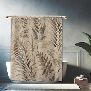 Botanical Herb Nature Shower Curtain - Boho Bath Decor & Gift For Home & Garden Lovers