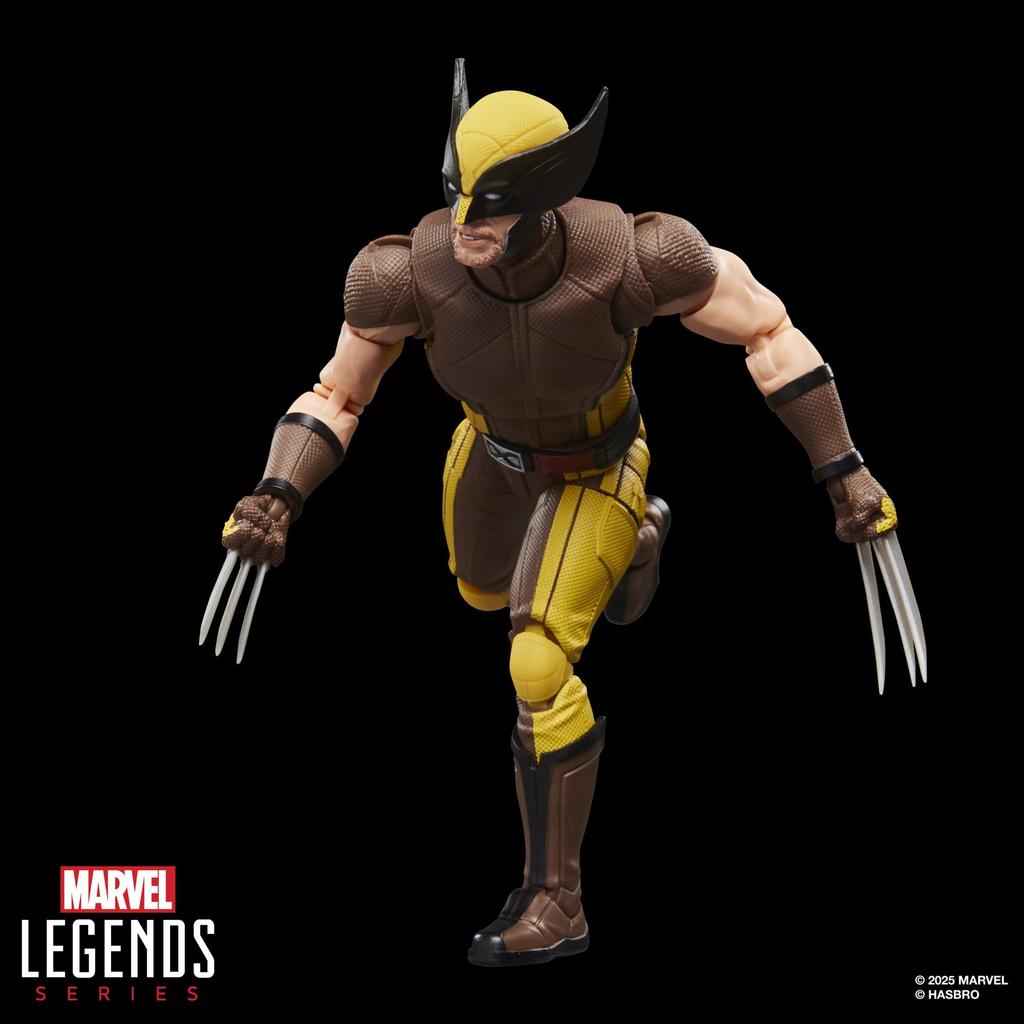 Hasbro MARVEL Legends Series Wolverine (Brown Suit), Marvel Studios Deadpool & Wolverine Collectible 15cm Action Figure G2366 (Authentic)