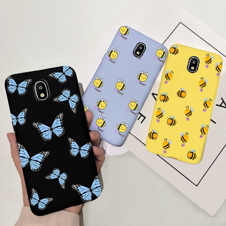 For Samsung Galaxy J5 2017 J530 SM-J530F Case Cute Cartoon Cats Unicorn Butterfly Bee Soft Cover for Samsung J5 2017 J530F Funda