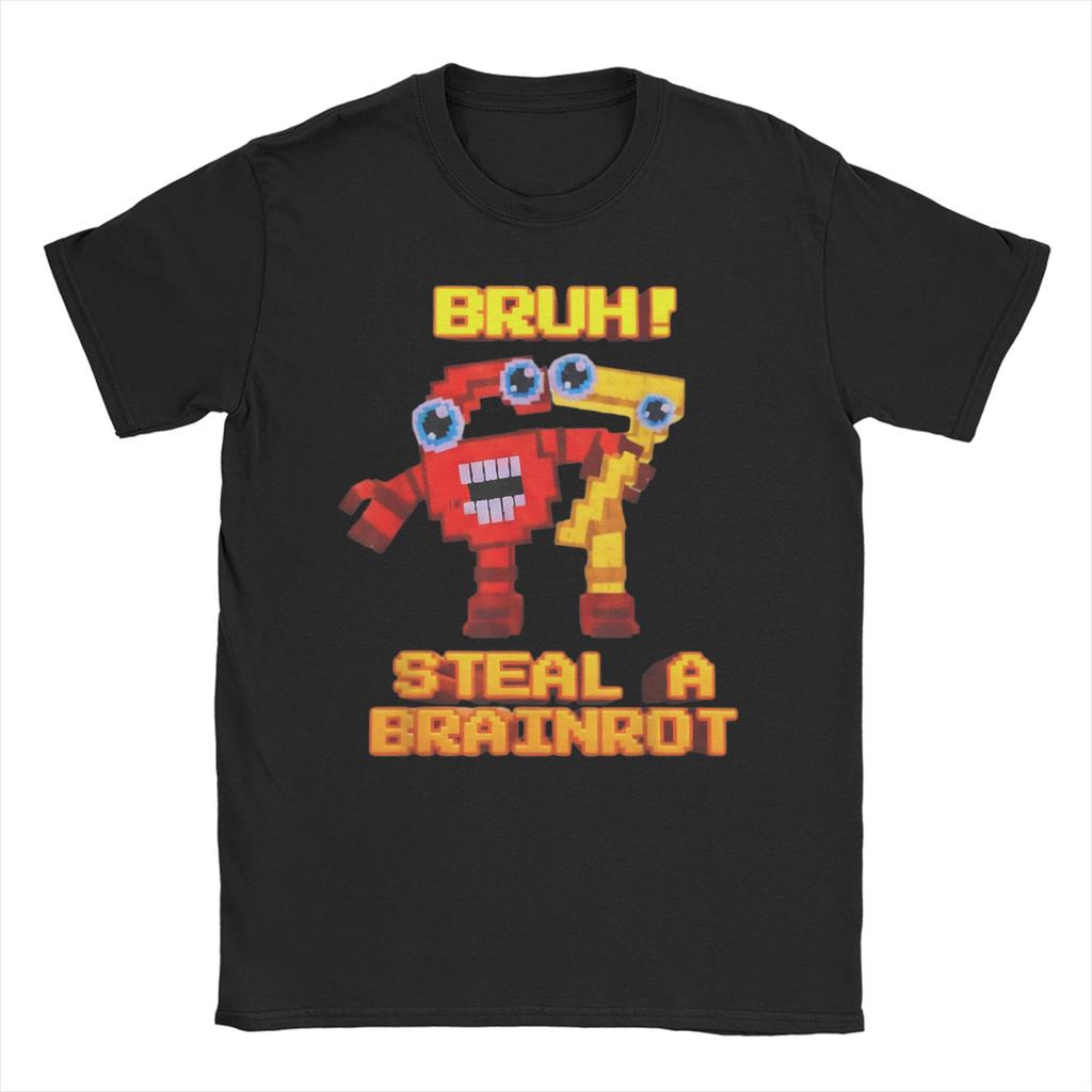 Men Women TShirt Steal a Brainrot Six Seven 67 Italian Brainrot Gaming  Funny Cotton Tees Short Sleeve  T Shirts Tops Big Size